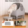 Превью Automatic Self-Cleaning Litter Box with Raised Step, Open Top, and Smart App Control — Waste Bins, HALKYDY