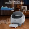 Превью Automatic Self-Cleaning Litter Box with Raised Step, Open Top, and Smart App Control — Waste Bins, HALKYDY