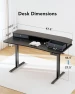 Превью Electric Standing Desk with Drawers — Monitor Stands, HUANUO
