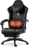 Превью Fabric Gaming Chair with Heated Massage Lumbar Support, Pocket Spring Cushion, and Footrest — Gaming Chairs, Dowinx