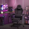 Превью Gaming Chair with Footrest and Massage Lumbar Support — Gaming Chairs, Homall