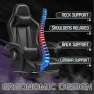 Превью Gaming Chair with Footrest and Massage Lumbar Support — Gaming Chairs, Homall