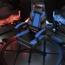 Превью Gaming Chair with Footrest and Massage Lumbar Support — Gaming Chairs, DL-win