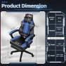 Превью Gaming Chair with Footrest and Massage Lumbar Support — Gaming Chairs, DL-win