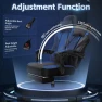 Превью Gaming Chair with Footrest and Massage Lumbar Support — Gaming Chairs, DL-win