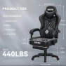 Превью Gaming Chair with Speakers, Massage, and Footrest — Gaming Chairs, HOFFREE