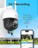 Превью Outdoor Security Camera with Pan-Tilt 360° View, Motion Detection, and Full-Color Night Vision — Dome Surveillance Cameras, DEKCO