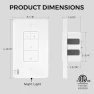 Превью Dimmer Light Switch with Motion-Activated Wall Plate — Light Dimmers, Akicon