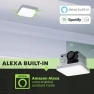 Превью Smart Bathroom Fan with Alexa Voice Assistant, Color Changing LED Light, and Bluetooth Speakers — Ceiling Fans, Homewerks Worldwide