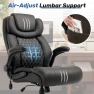 Превью Big and Tall Office Chair with Inflatable Lumbar Support — Desk Chairs, Sofetura