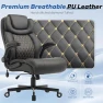 Превью Big and Tall Office Chair with Inflatable Lumbar Support — Desk Chairs, Sofetura