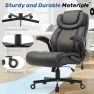 Превью Big and Tall Office Chair with Inflatable Lumbar Support — Desk Chairs, Sofetura