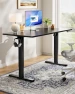Превью Electric Standing Desk with Whole Piece Desktop — Monitor Stands, HUANUO