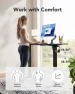 Превью Electric Standing Desk with Whole Piece Desktop — Monitor Stands, HUANUO