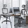 Превью Ergonomic Office Chair with Headrest, Flip-Up Arms, Tilt Lock, and Wide Cushion — Desk Chairs, GABRYLLY