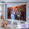 Превью Mini Projector with WiFi and Bluetooth, Smart Portable Movie Projector 4K Support — Home Theater Projectors, CAMWORLD