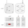 Превью Surge Protector Power Strip with 8 Outlets and 4 USB Ports — Power Solutions & Surge Protection, YISHU