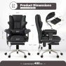 Превью 7-Point Massage Office Chair with Heating and Footrest — Desk Chairs, Mvpipi