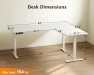 Превью Electric L-Shaped Standing Desk with Height Adjustment — Office, Casaottima
