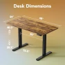 Превью Electric Standing Desk Adjustable Height — Mounts, HUANUO