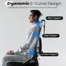 Превью Ergonomic Office Chair with Adjustable Lumbar Support and Headrest — Desk Chairs, Fizzin