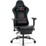 Превью Gaming Chair with Footrest, Massage Lumbar Support, and Gel Pad — Gaming Chairs, Morkprism