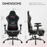 Превью Gaming Chair with Footrest, Massage Lumbar Support, and Gel Pad — Gaming Chairs, Morkprism