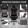 Превью Gaming Chair with Footrest, Massage Lumbar Support, and Gel Pad — Gaming Chairs, Morkprism