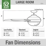 Превью Aerodyne Ceiling Fan 52 inches Matte Black — Ceiling Fans & Accessories, Hunter