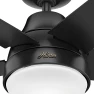 Превью Aerodyne Ceiling Fan 52 inches Matte Black — Ceiling Fans & Accessories, Hunter
