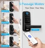 Превью Keyless Entry Fingerprint Smart Door Lock with Built-in Wi-Fi, Touch Digital Keypad and Handle — Deadbolts, Aceele
