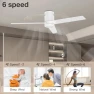 Превью Smart Flush Mount Ceiling Fan with Lights — Ceiling Fans, Lorpies