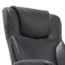Превью Executive Office Chair with Layered Body Pillows, Contoured Lumbar, Adjustable Seat Height, Bonded Leather — Desk Chairs, Serta