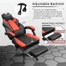 Превью Gaming Chair with Footrest, Massage Lumbar Support, Height Adjustment, and 360° Swivel Seat — Gaming Chairs, Shintenchi