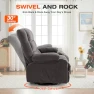Превью Swivel Recliner Chair with Vibration Massage and Lumbar Heat — Recliners, MAHOMICO