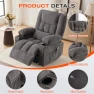Превью Swivel Recliner Chair with Vibration Massage and Lumbar Heat — Recliners, MAHOMICO