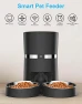 Превью Automatic Pet Feeder with WiFi, App Control, Two-Way Splitter, Two Bowls, Voice Recorder, and Portion Control — Automatic Feeders, WellToBe