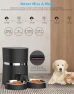 Превью Automatic Pet Feeder with WiFi, App Control, Two-Way Splitter, Two Bowls, Voice Recorder, and Portion Control — Automatic Feeders, WellToBe