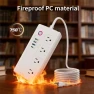 Превью Smart WiFi Power Strip Surge Protector with 4 AC Outlets and 4 USB Ports — Power Solutions & Surge Protection, Jinvocloud