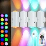 Превью Wireless Wall Sconce with Remote, Motion Sensor, 16 Colors Changing, Dimmable, Rechargeable Battery, 4-Pack — Wall Lighting, Hirzsjoy