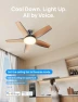 Превью Low Profile Ceiling Fan with Lights — Ceiling Fans, Dreo