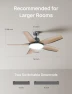 Превью Low Profile Ceiling Fan with Lights — Ceiling Fans, Dreo