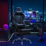 Превью Gaming Chair with Footrest and Massage Lumbar Support — Gaming Chairs, Shahoo