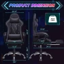 Превью Gaming Chair with Footrest and Massage Lumbar Support — Gaming Chairs, Shahoo