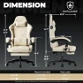 Превью Music Gaming Chair with Built-in Speakers and Footrest — Ergonomic Chair, GTPLAYER