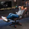 Превью Gaming Chair with Footrest and Massage Lumbar Support — Gaming Chairs, Bigzzia