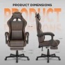 Превью Vintage PU Leather Gaming Chair with Massage and Footrest — Gaming Chairs, Ferghana