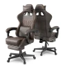 Превью Vintage PU Leather Gaming Chair with Massage and Footrest — Gaming Chairs, Ferghana