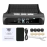 Universal Wireless Tire Pressure Monitoring System with 4 External Sensors — TPMS, Cars Auto Home
