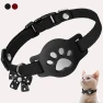 Night Visibility Pet Reflective Collar with GPS Tracker Holder — Dog GPS Tracker, Seahorse Home